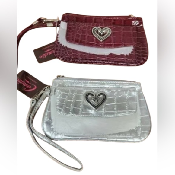 Candie’s Red and Silver Clutches with Heart Accents. NWT - Picture 1 of 4